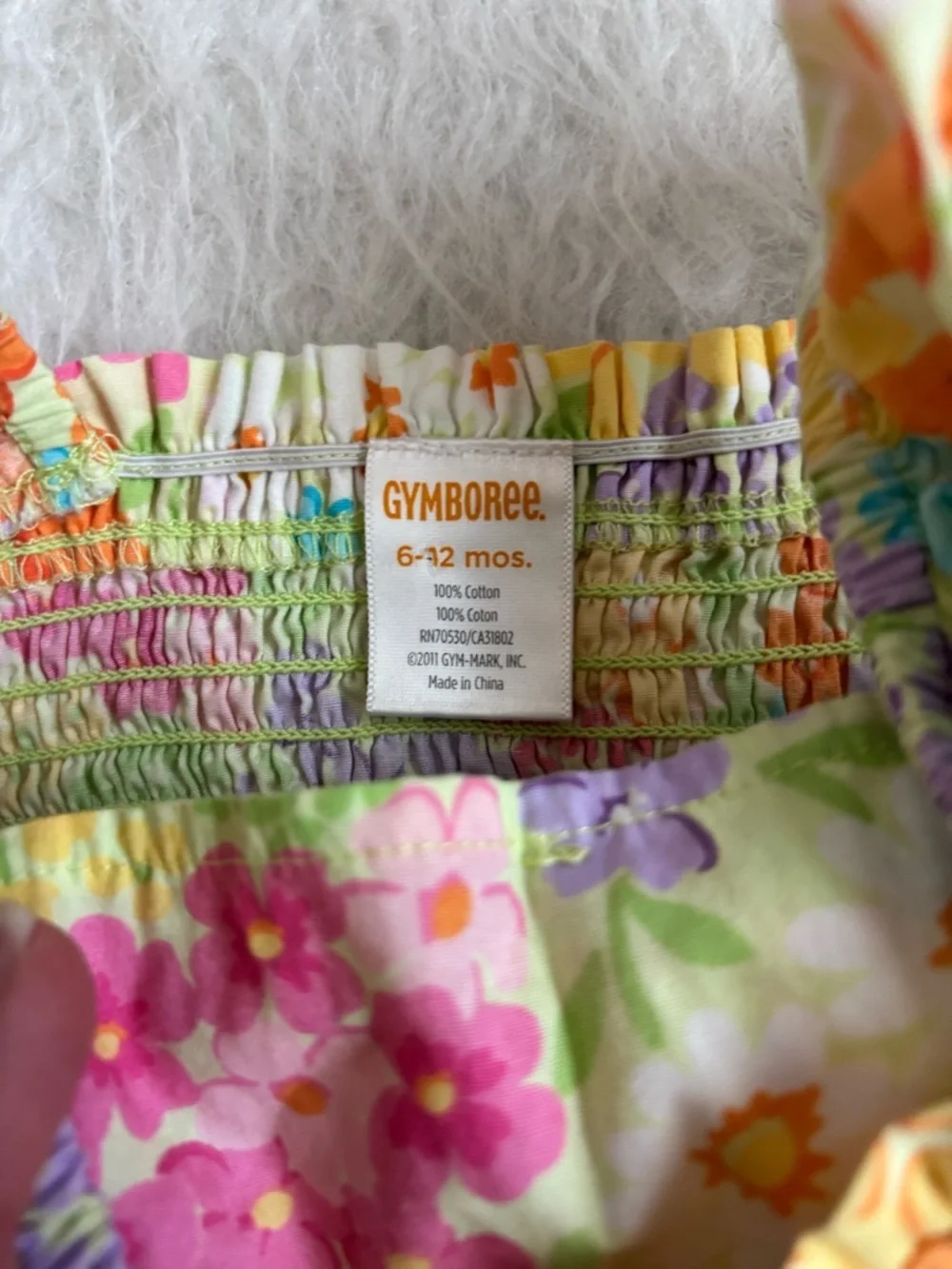 Gymboree Colorful Floral Smocked Baby Sundress
